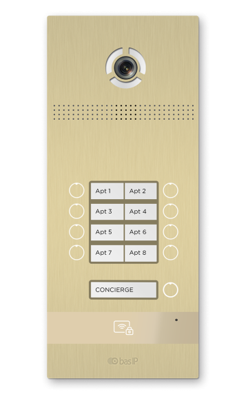 BI-08FB GOLD - Вызывная панель IP-домофона