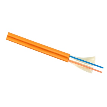 Cabeus TB-ZIP-6-02T-LSZH-IN-25 Кабель волоконно-оптический 62.5/125 многомодовый, 2 волокна, плотное буферное покрытие (tight buffer), zip cord, для внутренней прокладки ( -25C ~ +50),  LSZH, оранжевый, (F60020235O)