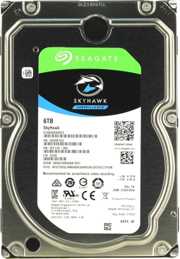 HDD 6000 GB (6 TB) SATA-III SkyHawk (ST6000VX0023) - Жесткий диск (HDD) для видеонаблюдения