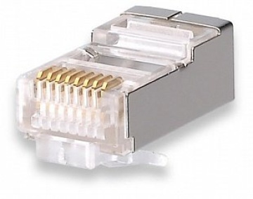Коннекторы 8P8C FTP Cat.5e 3U (RJ-45) (100шт) (10-0201) - Разъем RJ-45