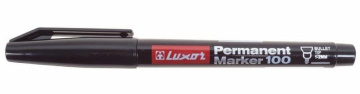 Маркер перманентный Luxor «100» 1-2 мм, черный, пулевидный (08-9001) - Ручка для маркировки