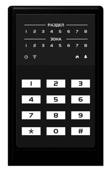 МИРАЖ-КД-04 (black) - Кнопочная кодовая панель