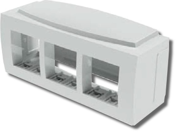 Модульная коробка для электроустановочных изделий Brava, 6 модулей (09221) - Модульная коробка