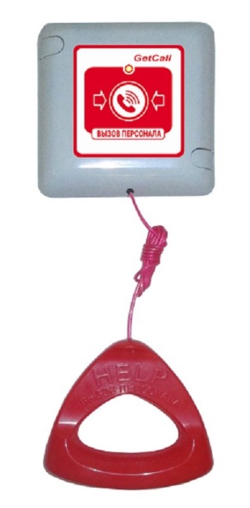 MP-433W1 - Цифровая влагозащищенная кнопка вызова со шнуром для санузла