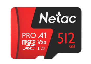 NT02P500PRO-512G-R - Карта памяти microSDXC, 512 ГБ, Class 10