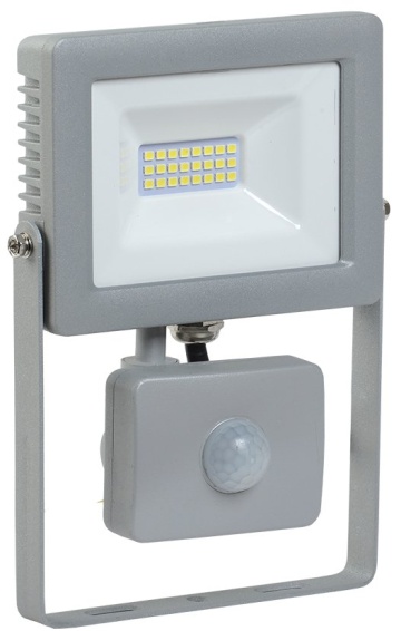СДО 07-20Д серый с ДД IP44 (LPDO702-20-K03) - Прожектор светодиодный с датчиком движения
