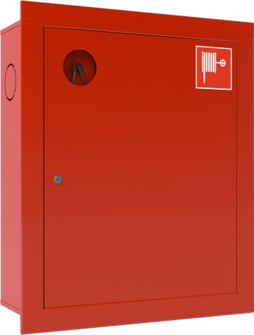 Ш-ПК-001 «Т» ВЗК (ПК-310ВЗК) лев. - Шкаф пожарный встроенный закрытый красный