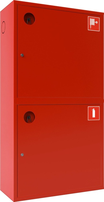 Ш-ПК-003-21 «Т» НЗК (ПК-320-21НЗК) - Шкаф пожарный навесной закрытый красный