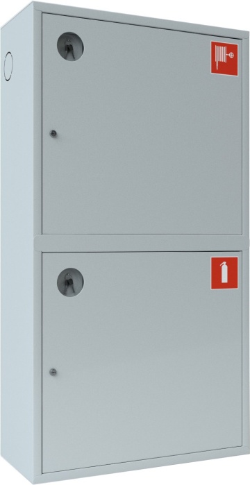 Ш-ПК-О-003 «Т» НЗБ (ПК-320НЗБ) - Шкаф пожарный навесной закрытый белый