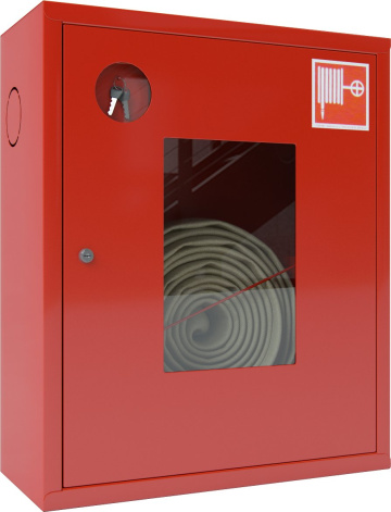 Ш-ПК-001 «Т» НОК (ПК-310НОК) - Шкаф пожарный навесной со стеклом красный