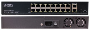 SW-61621(300W) - Коммутатор 16-портовый Fast Ethernet с PoE