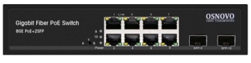 SW-80802(150W) - Промышленный PoE коммутатор Gigabit Ethernet на 10 портов