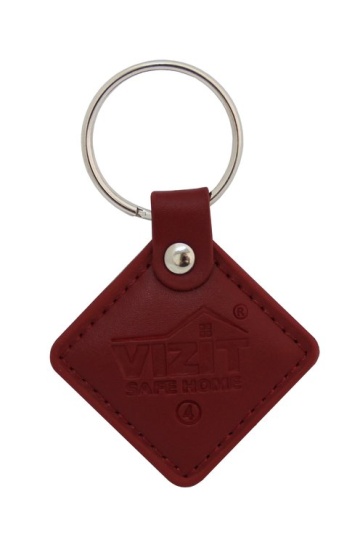 VIZIT-RF2.2 (Red) - Брелок proximity кожаный