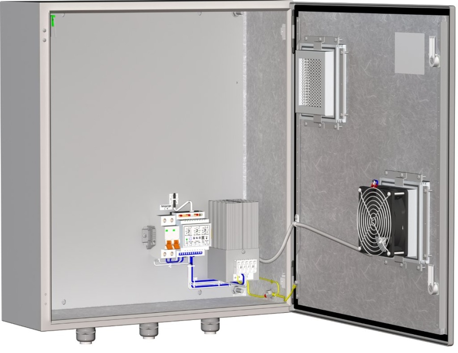 ТШ-11В - Шкаф монтажный с обогревом и вентиляцией