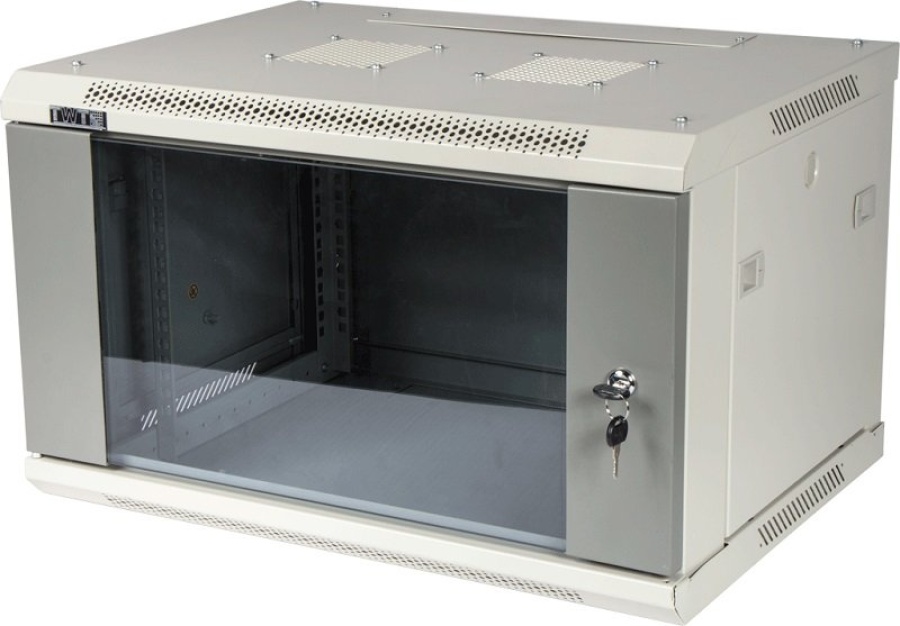 Шкаф телекоммуникационный 19" TWT-CBWPG-15U-6x4-GY