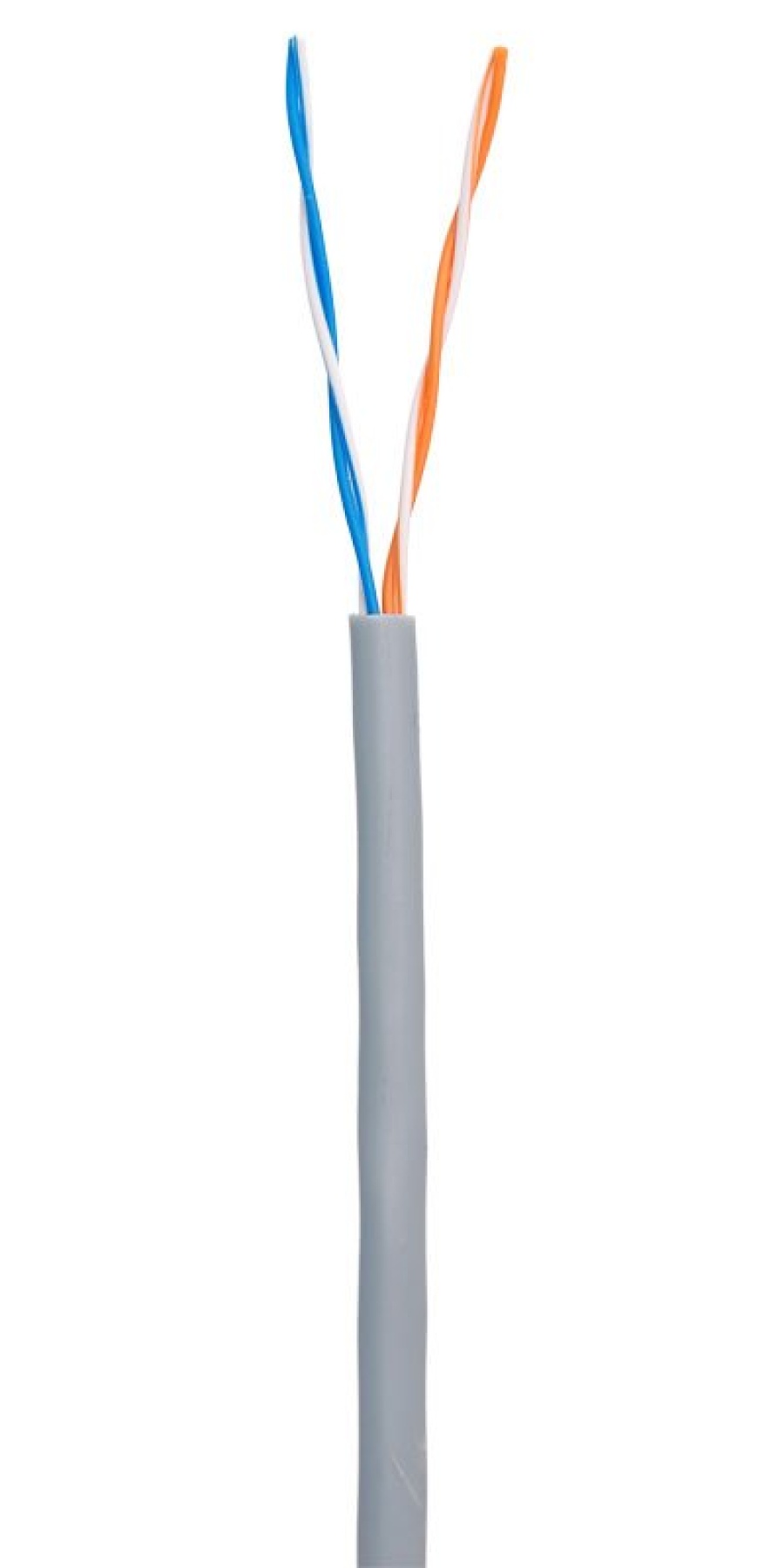 U/UTP 2pair, Cat5, In, PVC (EC-UU002-5-PVC-GY): Кабель медный U/UTP Cat5 для внутренней прокладки