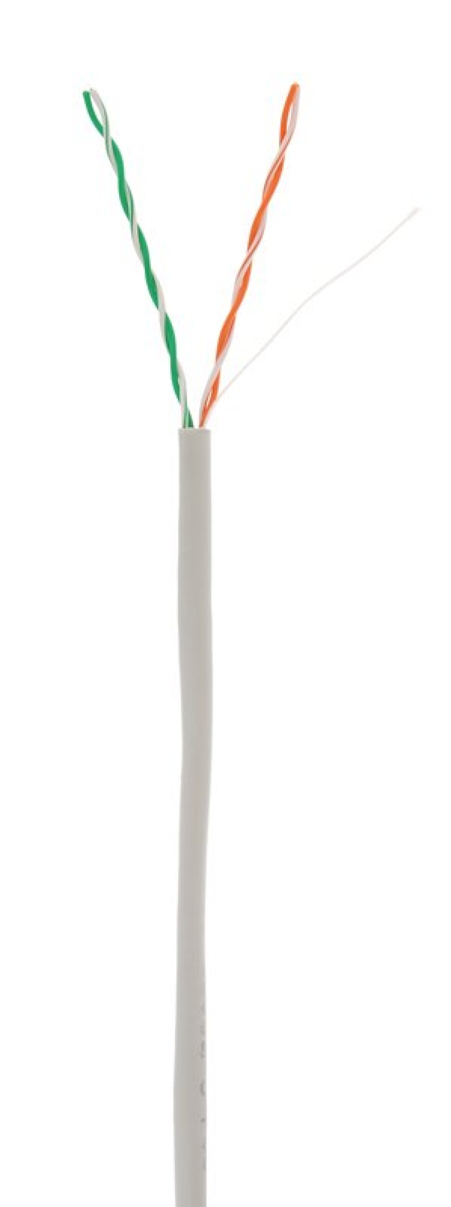 U/UTP 2pair, Cat5, In, PVC: Кабель медный U/UTP, cat 5, 2х2х0.45, для внутренней прокладки, PVC оболочка, цвет серый