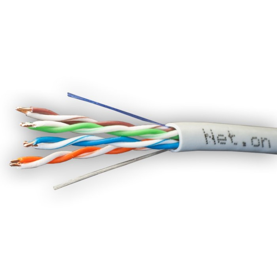 U/UTP 4pair, Cat5e, In, PVC, CCA, Neton (01-0330) - Кабель UTP Cat5e 4x2xAWG24, CCA, для внутренней прокладки, 100м