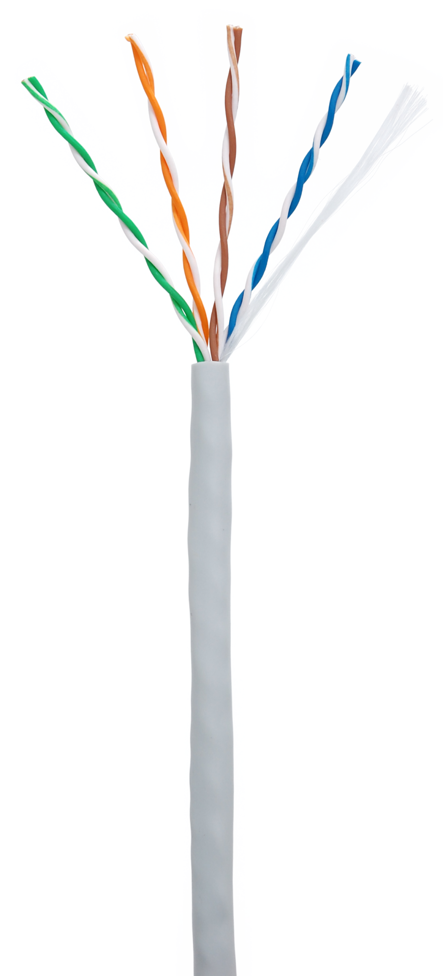 U/UTP 4pair, Cat5e, In, PVC (EC-UU004-5E-PVC-GY-1): Кабель медный U/UTP Cat5e для внутренней прокладки, серый