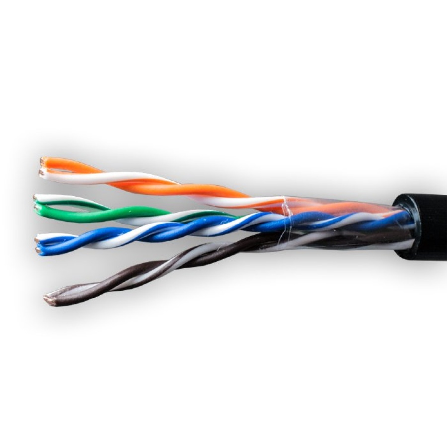 U/UTP 4pair, Cat5e, Out, PE, CCA, Neton (01-0301) - Кабель UTP Cat5e 4x2xAWG24, CCA, для внешней прокладки, 305м