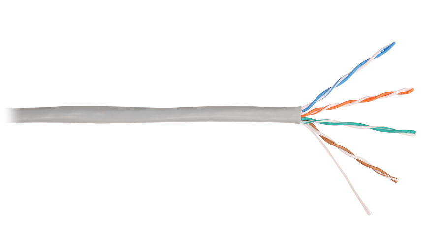 U/UTP 4pair, Cat5e, Solid, In, нг(А)-HF (NMC 4100C-GY) - Кабель «витая пара» (LAN) для структурированных систем связи