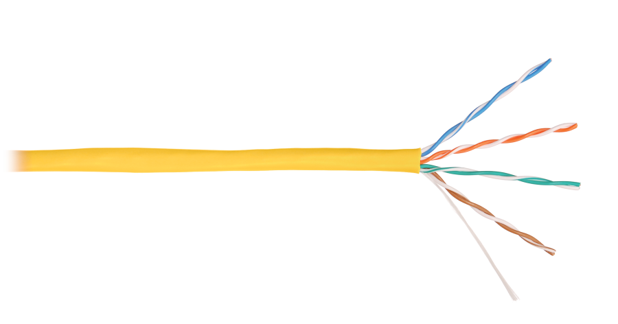 U/UTP 4pair, Cat5e, Solid, In, нг(А)-HF (NMC 4100C-YL) - Кабель «витая пара» (LAN) для структурированных систем связи