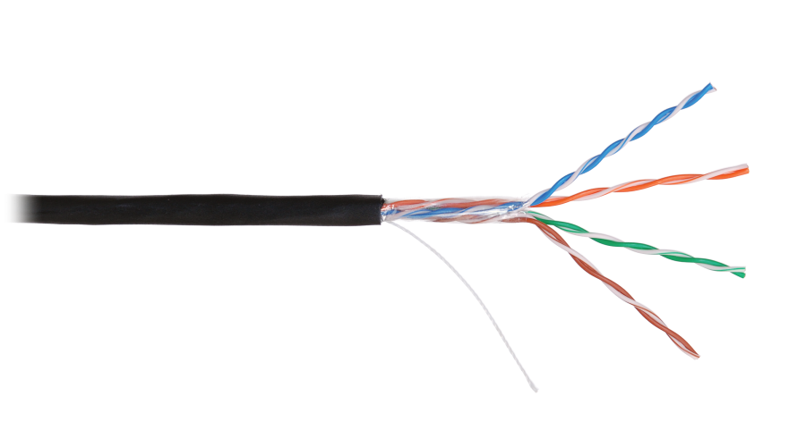 U/UTP 4pair, Cat5e, Solid, In/Out, нг(А)-HF (NMC 4100C-BK) - Кабель «витая пара» (LAN) для структурированных систем связи