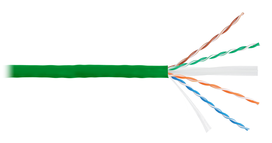 U/UTP 4pair, Cat6, Solid, In, LSZH (4140C-GY) - Кабель UTP Cat6 4x2x0.55, для внутренней прокладки, LSZH