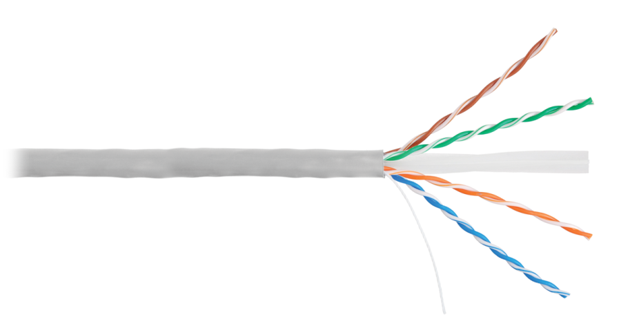 U/UTP 4pair, Cat6a, Solid, In, PVC (NMC 4155A-GY) - Кабель «витая пара» (LAN) для структурированных систем связи