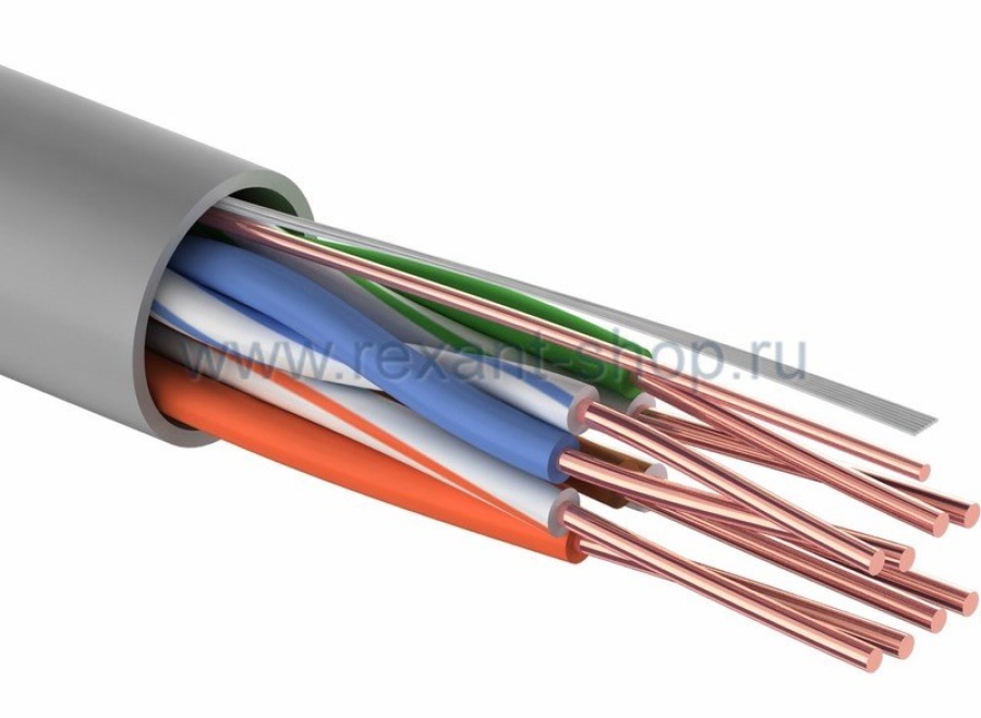 U/UTP 4PR, 24AWG, CAT5e, PVC, 100м PROconnect (01-0052-100) - Кабель «витая пара»