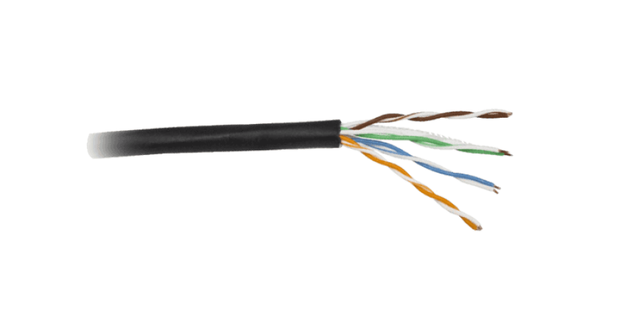 US5500-305APE - Витая пара UTP, одножильный, 5е кат, обмедненная, CCAG, PVC+PE, черный, катушка