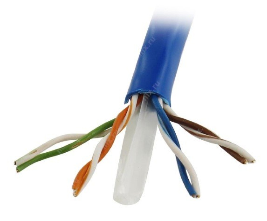 US6575-305A-BL - Кабель UTP Cat6 4 пары (23 AWG) 0.57мм, для внутренней прокладки, одножильный, омедненный алюминий (CCA), синий