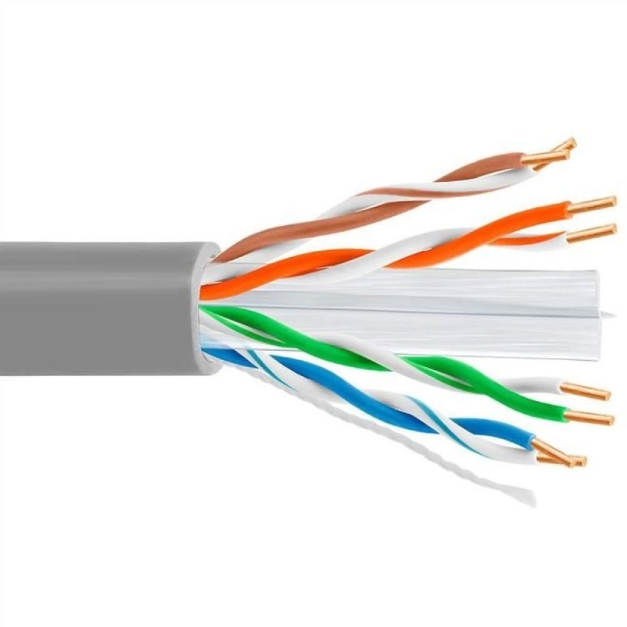 US6575-305A - Кабель UTP Cat6 4x2x0.57, для внутренней прокладки, серый, CCA, 305м