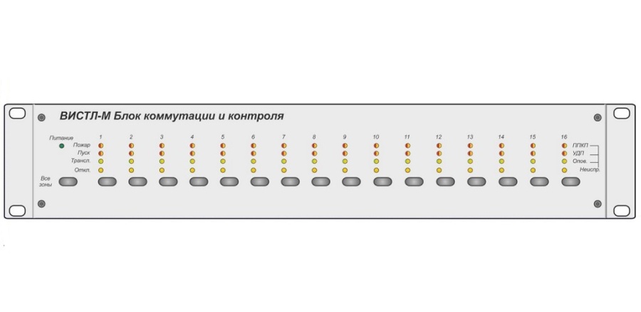 Блок коммутации и контроля - ВИСТЛ-М БК-16